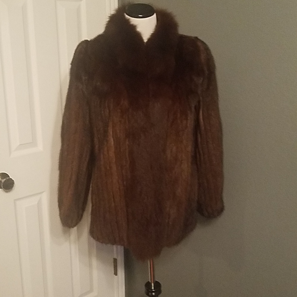 Mink fur coat